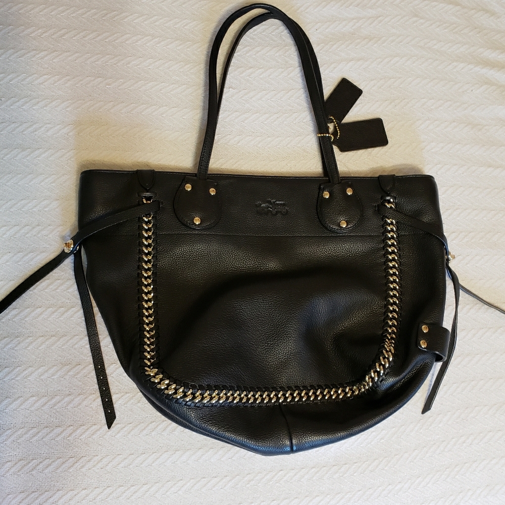 LIKE NEW Leather Coach Tatum Whiplash bag